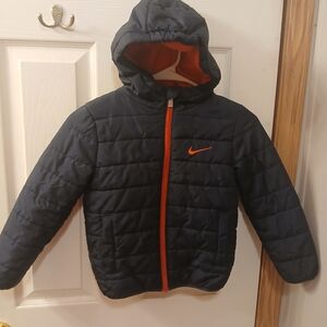 Nike Kids Dark Blue Puffer Jacket Size 5